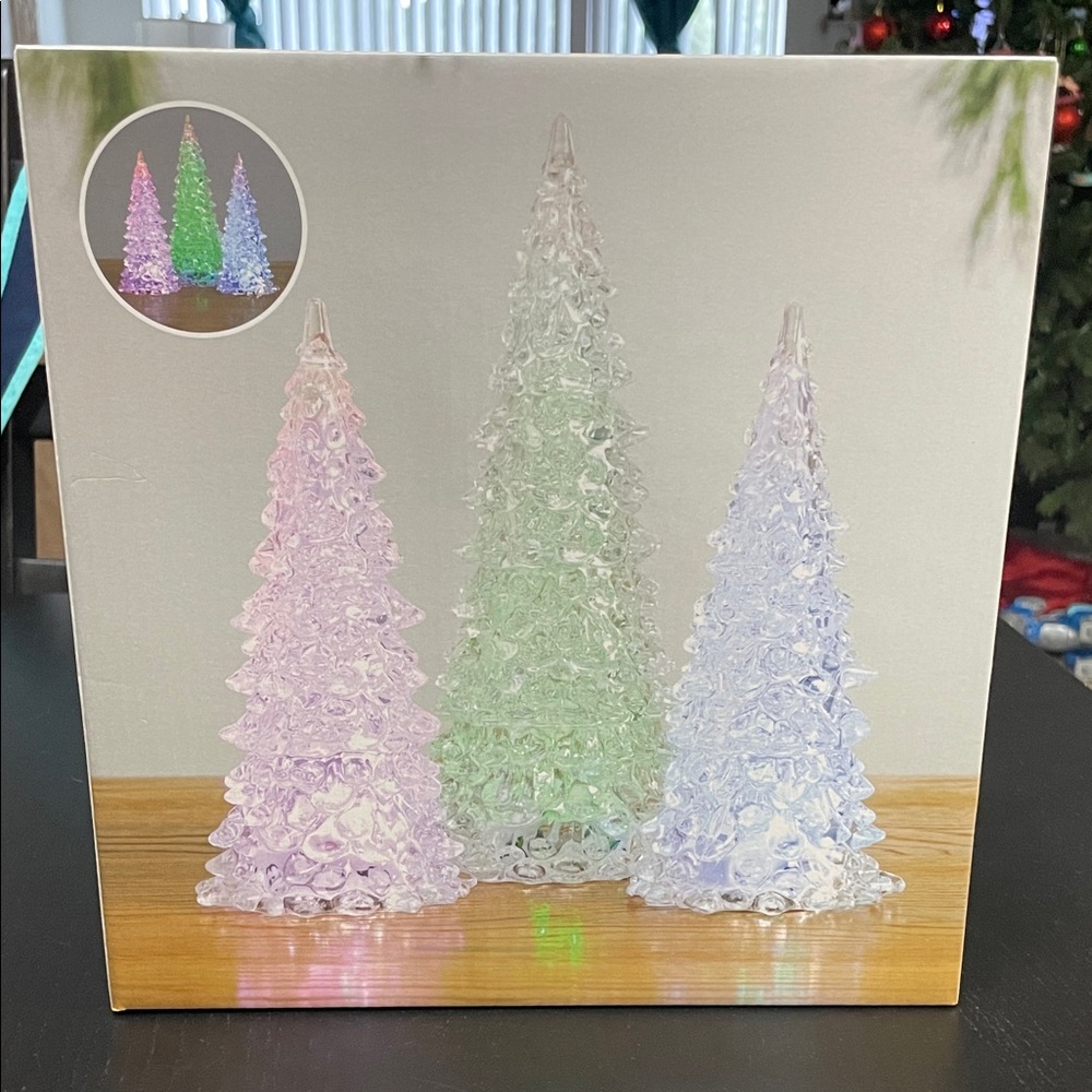 LED Light-Up Holiday Trees - Multicolor